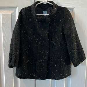 Babygap black with metallic flecks holiday jacket (size 3 yrs)